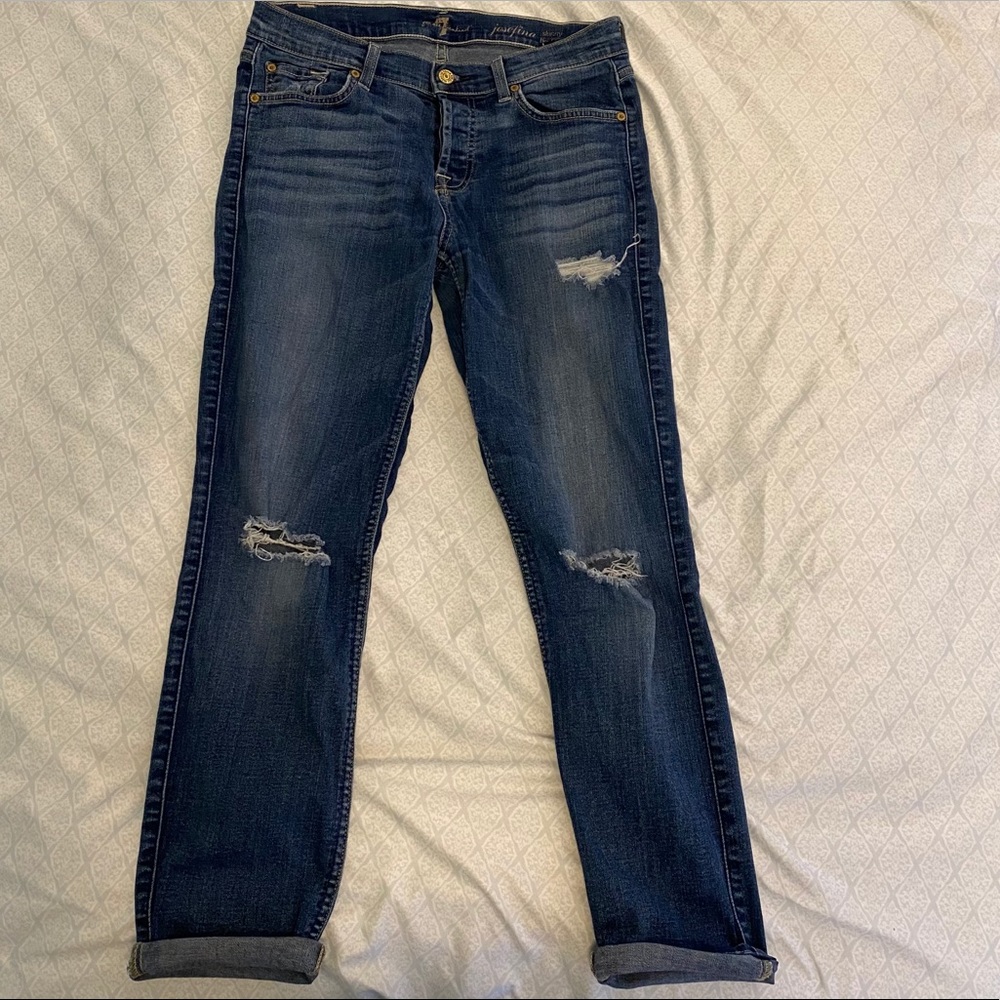 7 For All Mankind Women’s Ripped Jeans